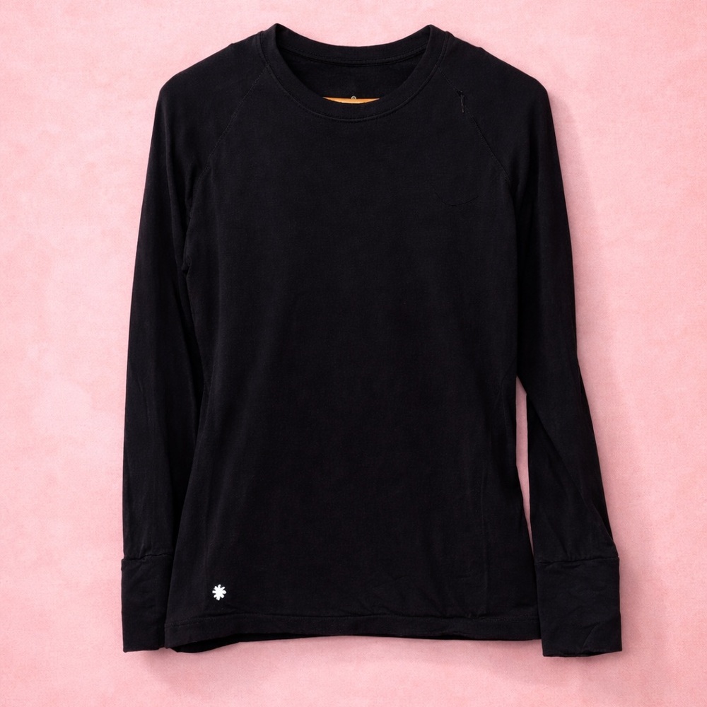 Athleta Black Long Sleeve Running Layer
